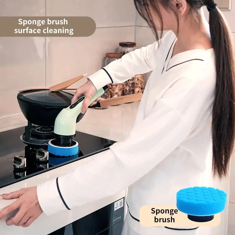 Wireless Electric Cleaning Brush for Bathroom and Window Kitchen
