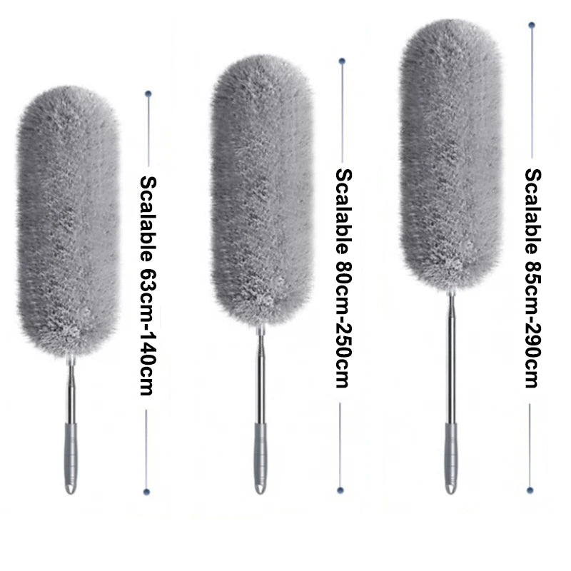 Extra Long Extendable Microfiber Duster Cleaner Brush Telescopic Ceiling Lamp Dust Removal Dusters Home Cleaning Tools