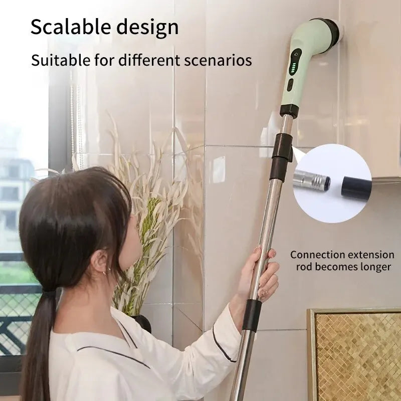 Wireless Electric Cleaning Brush for Bathroom and Window Kitchen