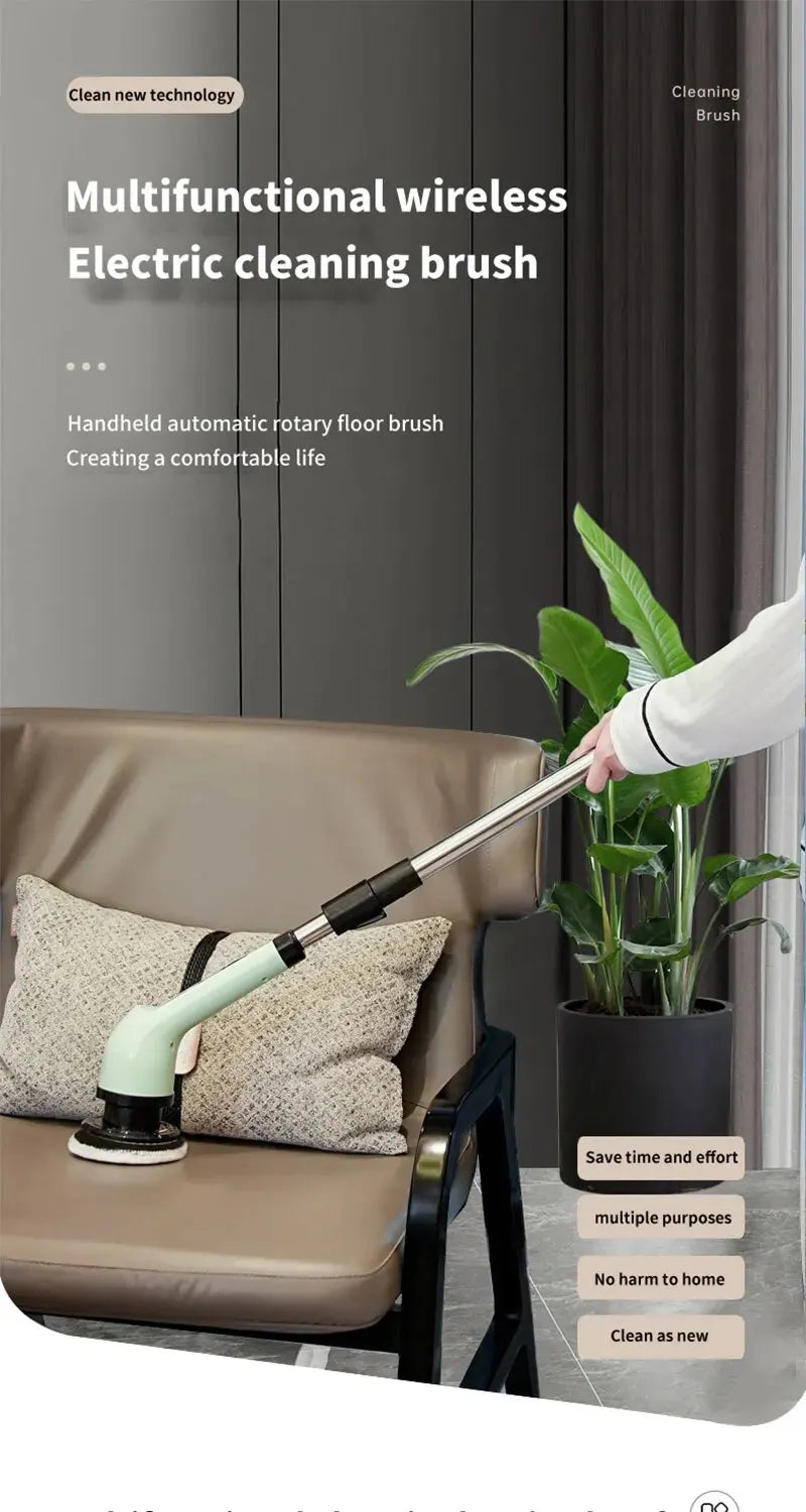 Wireless Electric Cleaning Brush for Bathroom and Window Kitchen