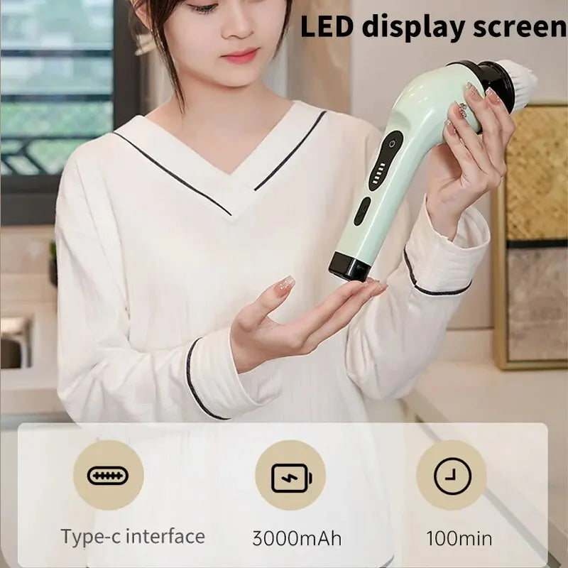 Wireless Electric Cleaning Brush for Bathroom and Window Kitchen