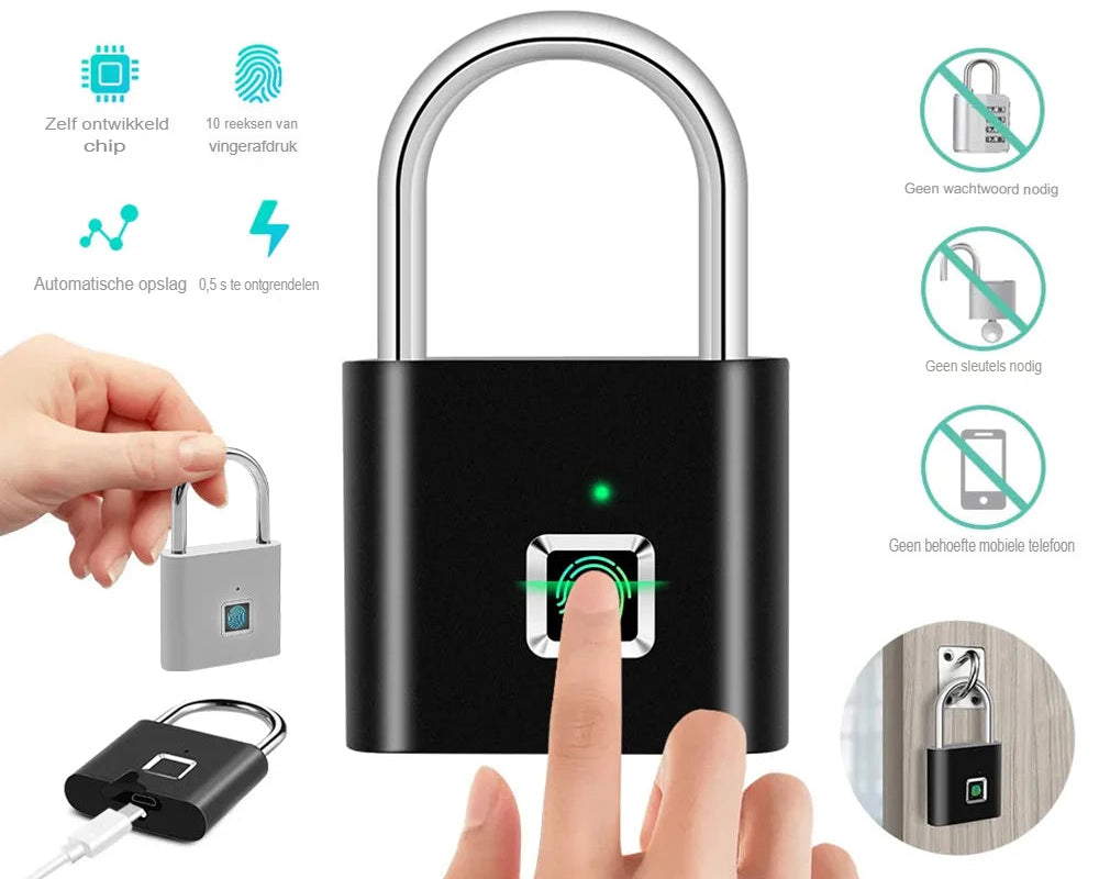Het Slimme Vingerafdruk Hangslot P2™