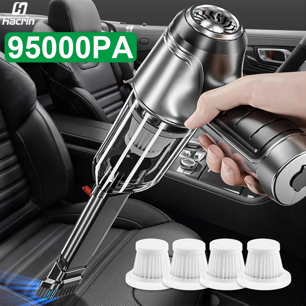 Portable Car Vacuum Cleaner 95000PA Strong Suction